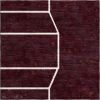 Rug Roma Amaranto hand-knotted silk burgundy color | Area Rug in Rugs by Atelier Tapis Rouge. Item composed of wool in art deco or modern style