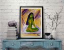 Colours of sensuality 2, Colores de Sensualidad 2 | Oil And Acrylic Painting in Paintings by Elena Parau. Item made of paper works with boho & country & farmhouse style