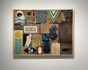 Wood Assemblage Mosaic | Art & Wall Decor by Adrian Landon Brooks | Preacher Gallery in Austin. Item composed of oak wood in country & farmhouse or modern style