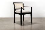 Armchair with Caned Back in Ebonized Wood by Costantini | Chairs by Costantini Design. Item made of wood