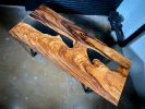 Parota Epoxy Table | Dining Table in Tables by Live Edge Lust. Item made of wood with synthetic