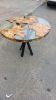 round epoxy table, olive table, olive epoxy table | Coffee Table in Tables by Brave Wood