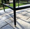 Outdoor Stool | Patio Stool | Chairs by TRH Furniture. Item made of oak wood with brass