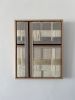 Woven Wall Art Frame -Masonry 001 | Wall Sculpture in Wall Hangings by Anita Meades. Item made of oak wood with canvas works with minimalism & contemporary style