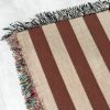 Striped woven throw blanket. 01 | Linens & Bedding by forn Studio by Anna Pepe. Item made of cotton
