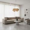 Gross-S [Small] - Scandinavian Chandelier | Chandeliers by Traum with Concentric Overlapping Veneers