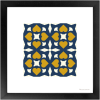 Framed Art Print 4x4 Marvila - AzulAmarelo | Prints by Alzuleycha. Item composed of paper