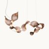 Dune 8 Curve in Metallic Tones Pendant Light | Chandeliers by MOSS Objects. Item made of metal works with contemporary & japandi style