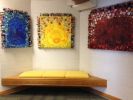 Relationships Triptych | Mixed Media by Judith Joseph | Westmoor Elementary School in Northbrook. Item composed of glass and synthetic