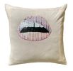 Patchwork Kiss | Cushion in Pillows by Cate Brown