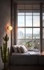 Pensee Wall Sconce | Sconces by SEED Design USA. Item composed of brass and glass