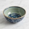 Hand-Painted Wood-Fired Blue and White Porcelain Tea Cup | Decorative Bowl in Decorative Objects by Dynasty Artisan. Item made of ceramic works with eclectic & maximalism & asian style