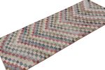 Vintage Zeki Müren Runner Rug with Geometric Patterns | Area Rug in Rugs by Rug and Kilim
