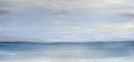Light in New Horizon | Oil And Acrylic Painting in Paintings by Marine Gueguen Strage | US Army Corps of Engineers Bay Model Visitor Center in Sausalito. Item composed of canvas and synthetic