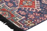 Rug & Kilim’s Tribal Rug in Blue and Red with Primitivist | Area Rug in Rugs by Rug and Kilim