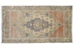 Vintage Turkish rug doormat | 1.10 x 3.5 | Small Rug in Rugs by Vintage Loomz. Item made of wool compatible with boho and country & farmhouse style