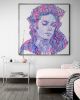 HEAL THE WORLD MICHAEL JACKSON | Oil And Acrylic Painting in Paintings by Virginie SCHROEDER | San Francisco in San Francisco. Item composed of canvas and synthetic