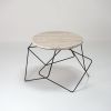 sTABLE - Travertine coffee table | Tables by DFdesignLab - Nicola Di Froscia. Item composed of wood and steel in minimalism or contemporary style