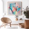 Large Square Abstract Art Print: Heart Bright | Prints in Paintings by Sarina Diakos Art