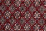 Vintage Bokhara Rug in Rich Red with Tan Geometric Patterns | Area Rug in Rugs by Rug and Kilim