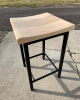 Saddle Seat Counter-height Stool | Counter Stool in Chairs by TRH Furniture. Item composed of maple wood and steel
