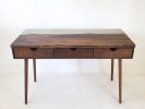 Lake Side Desk | Tables by Curly Woods. Item made of maple wood & concrete compatible with mid century modern style