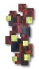 "Dusk" TTS Glass and Metal Wall Sculpture | Wall Hangings by Karo Studios. Item composed of metal and glass in modern style