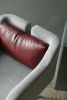 Papillonne Matt Chrome Chair | Dining Chair in Chairs by LAGU. Item made of fabric & steel