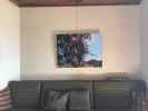 Berries, Hills and Sky | Oil And Acrylic Painting in Paintings by June Yokell | Community Congregational Church in Tiburon. Item composed of canvas & synthetic