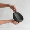 Large Treasure Bowl in Textured Stone Grey Concrete | Decorative Bowl in Decorative Objects by Carolyn Powers Designs. Item made of concrete works with minimalism & contemporary style