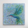 Hummingbird in Flight VI - Giclee Print on Canvas | Prints in Paintings by Kristen Pobatschnig