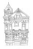 Pair of San Francisco Facades | Drawings by Studio NEA Design. Item made of paper