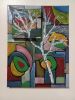 Birch | Oil And Acrylic Painting in Paintings by Marina Gershman. Item in contemporary or art deco style