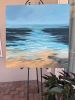 Blue Beyond - Abstract Seascape Painting on Canvas | Oil And Acrylic Painting in Paintings by Filomena Booth Fine Art. Item made of canvas works with contemporary & coastal style