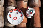 Plate with face of sellers | Dinnerware by Patrizia Italiano. Item composed of ceramic
