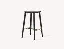 Palmerston Counter Stool (Brass Footrests) | Chairs by Coolican & Company