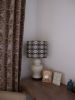 Luscius Grape Damask Lampshade | Table Lamp in Lamps by Ri Anderson | Casa Delphine Hotel Boutique in San Miguel de Allende. Item composed of aluminum