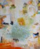 410 Walking to Sorrento Painting | Oil And Acrylic Painting in Paintings by Anne B Schwartz. Item composed of canvas compatible with contemporary style