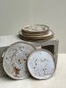 8 pc Plate Set  (4 med, 4 small) | Dinnerware by by Danielle Hutchens. Item composed of ceramic