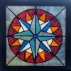 Stained glass mosaic window treatments | Art & Wall Decor by JK Mosaic, LLC. Item made of glass