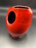 Bright Red Modern Vase | Vases & Vessels by Falkin Pottery. Item in modern style