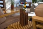 Basalt bud vase | Cluster | Decorative Objects by Overstory. Item made of walnut works with minimalism style