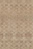 Vintage Distressed Runner Rug, Beige and Brown Geometric | Area Rug in Rugs by Rug and Kilim