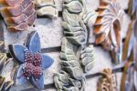 Botanical Structures IV | Wall Sculpture in Wall Hangings by Kay Aplin. Item made of ceramic