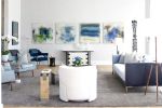 ET-203 End Table as a Chest of Drawers to place under ST-202 Console | Console Table in Tables by Antoine Proulx Furniture, LLC | Holiday House Hamptons in Water Mill. Item made of wood & metal