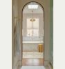 Organic Lime Washed Bathroom | Wall Treatments by Nicolette Atelier. Item in boho or japandi style
