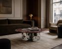 Marble & Steel Coffee Table — Reverie, Nitush Aroosh | Tables by Nitush Aroosh. Item made of steel & marble compatible with contemporary and eclectic & maximalism style