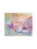 "Brave enough to bloom" | Oil And Acrylic Painting in Paintings by Lina Vonti. Item composed of cotton compatible with contemporary and modern style
