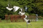 flock of birds | Public Sculptures by Jeroen Stok. Item composed of steel
