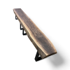 Solid Walnut Bench | Benches & Ottomans by Good Wood Brothers. Item made of walnut with metal works with mid century modern style